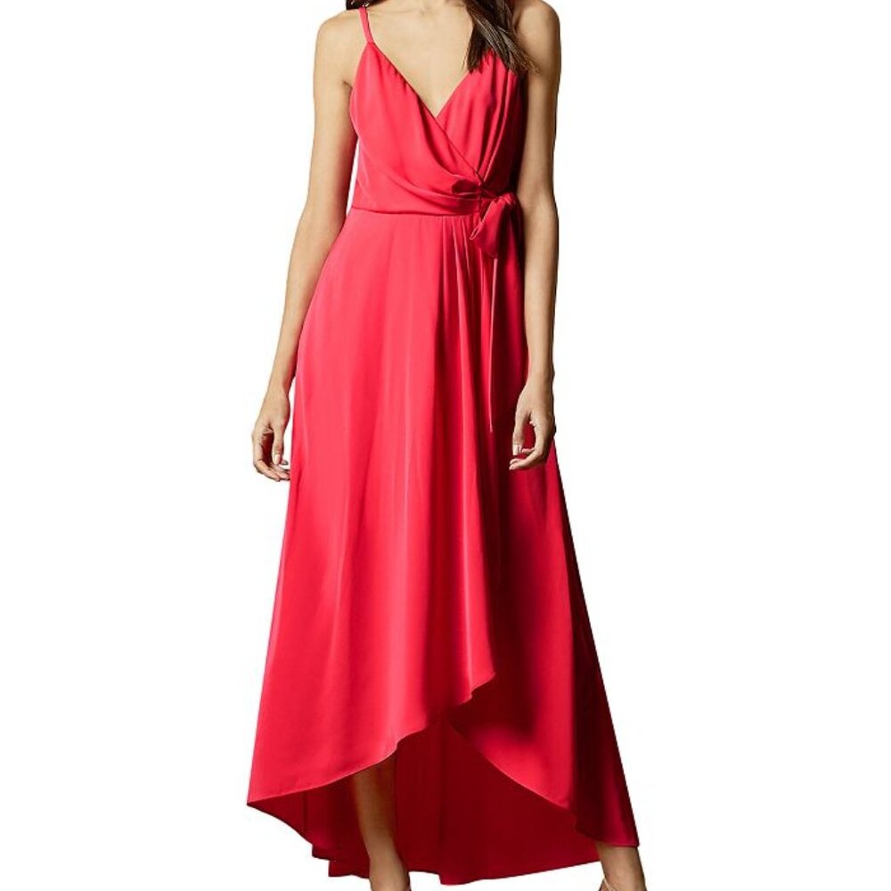 Ted Baker Leaanah Wrap Maxi Dress Coral Pink